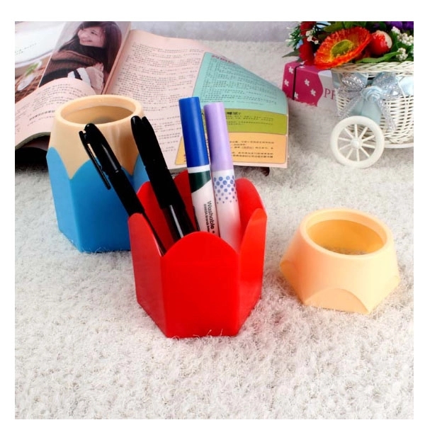 Pencil Shape Plastic Pen Holder 9