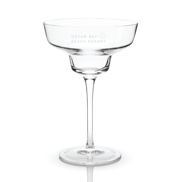 Viski® Angled Crystal Margarita Glass