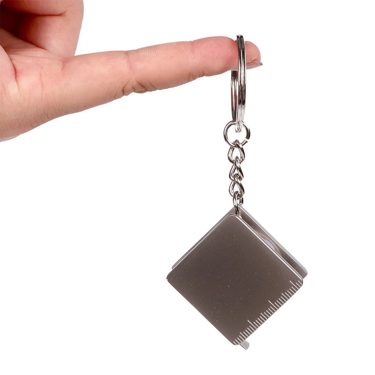 Compact Retractable Tape Measure Keychain 2