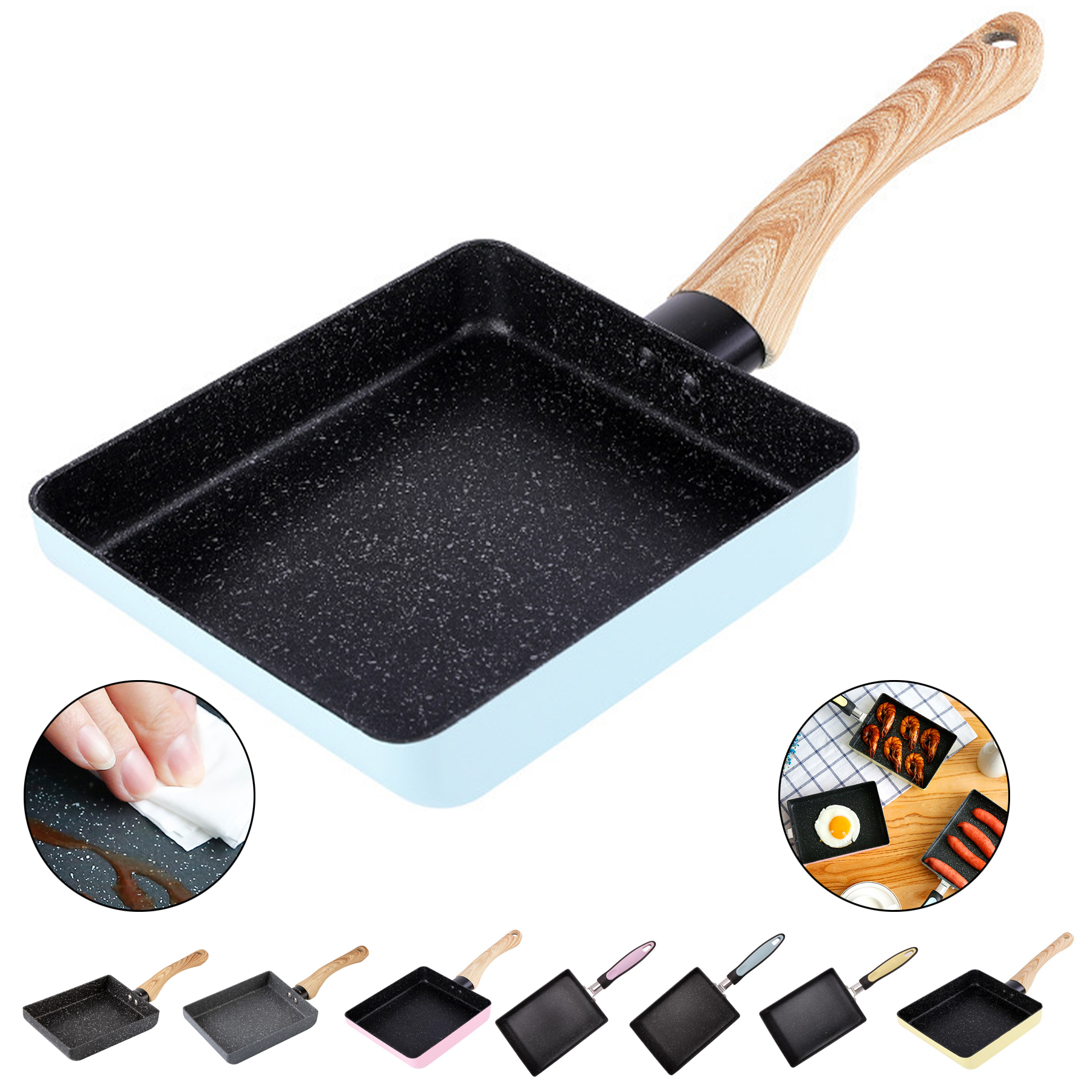 Japanese Rectangle Mini Frying Pan 1