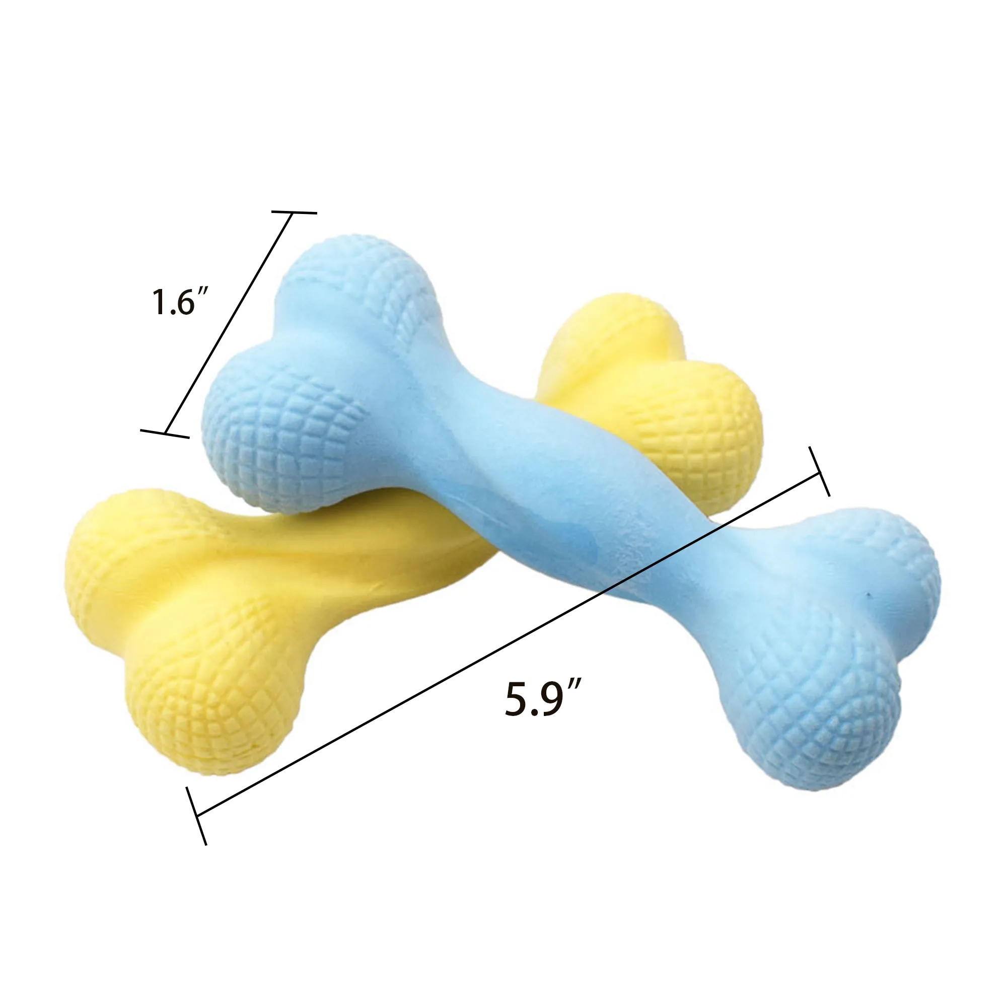 TPR Milk Scented Bone Pet Toy 2