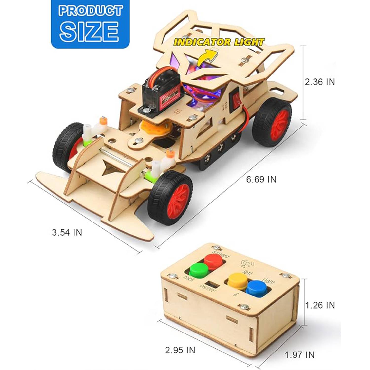 Wooden Jigsaw Puzzle Remote Control Car Toy 9