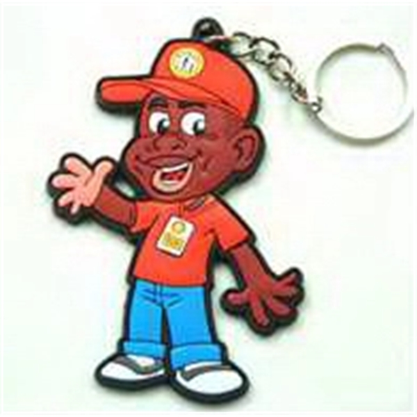 Custom Shape and Print Rubber Keychains 2
