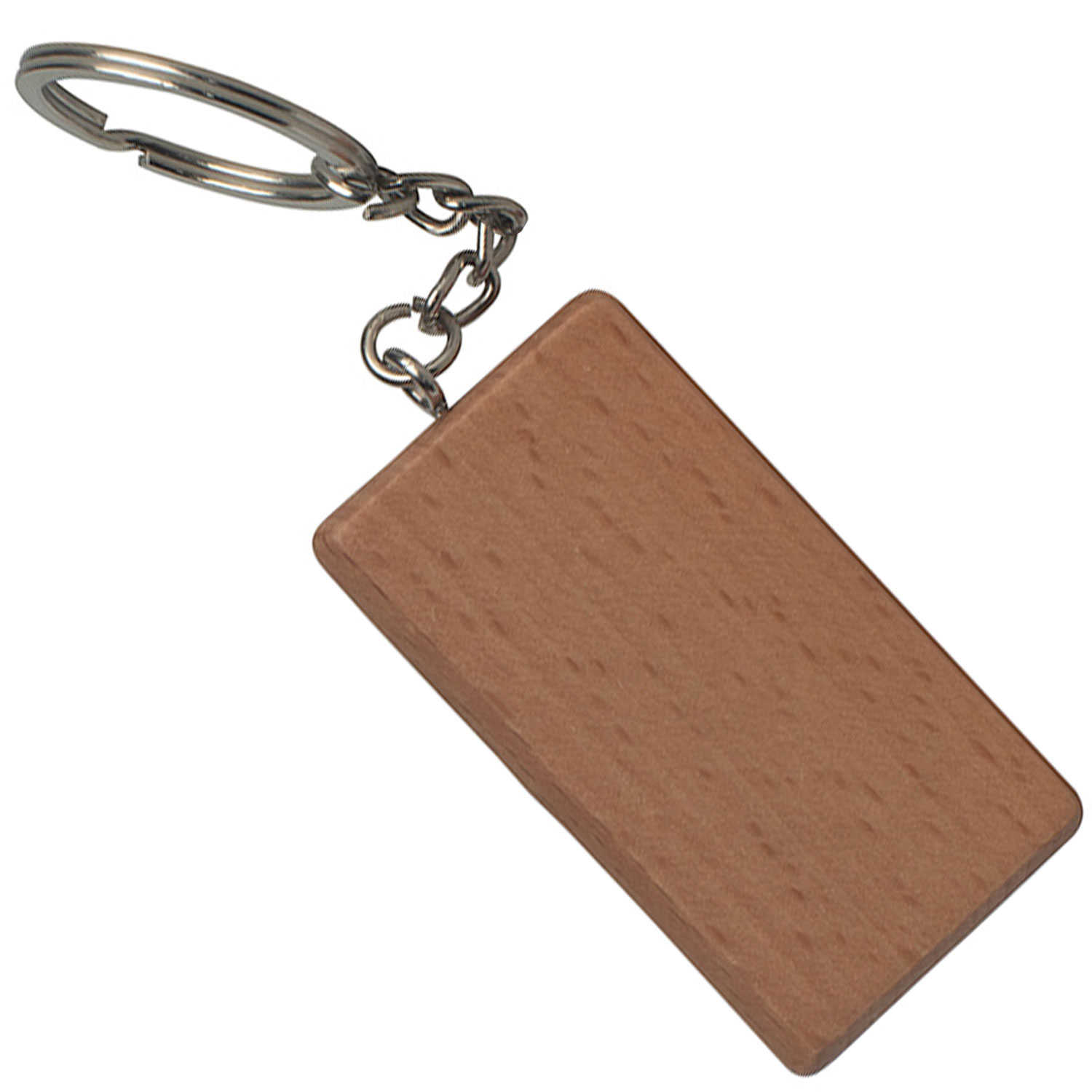 Wood Rectangle Keychain 2