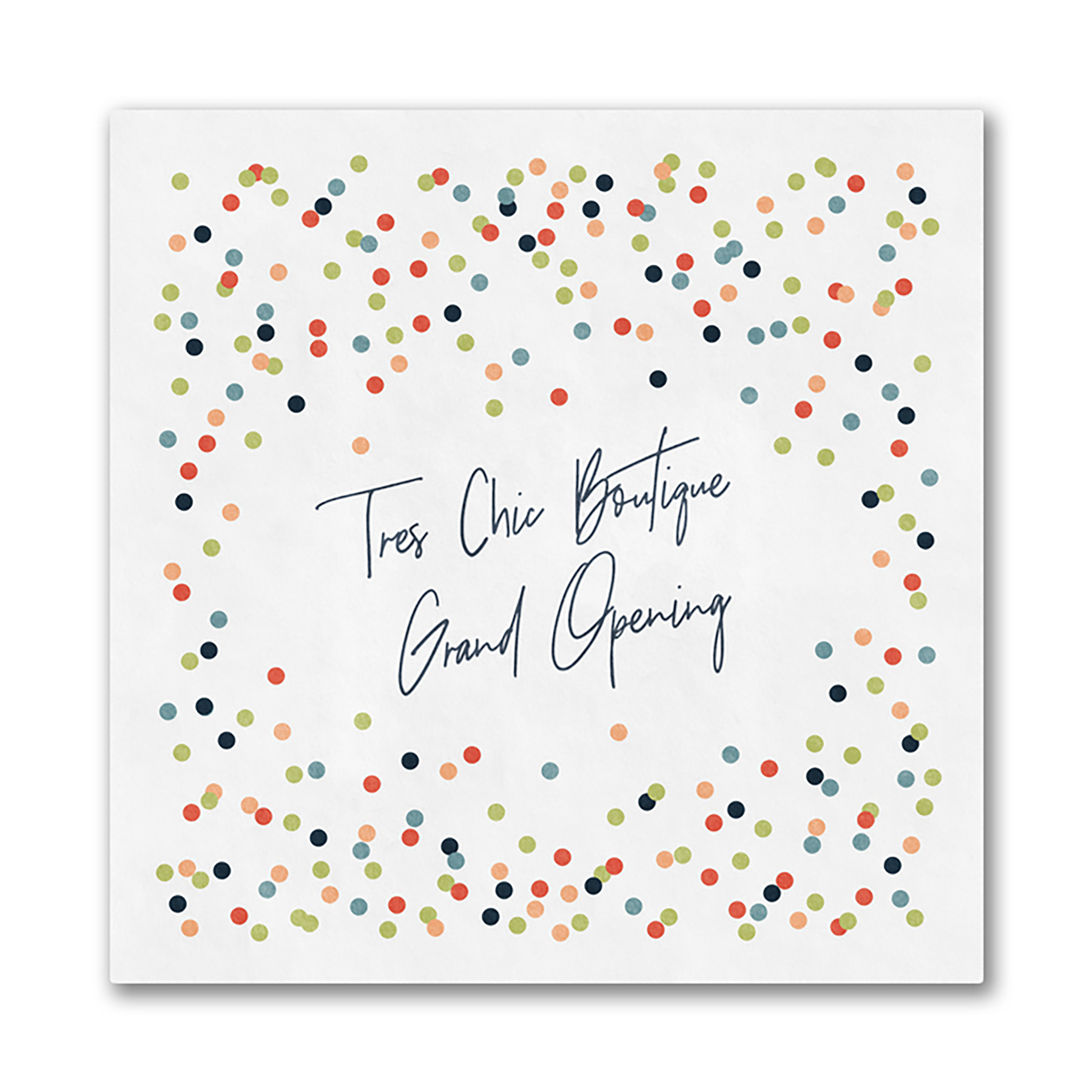 Colorful Confetti Luncheon Ooh La Color Napkin 2