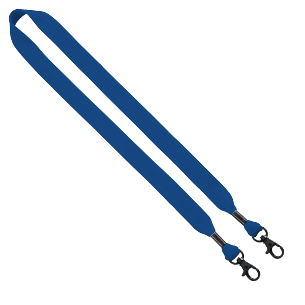 3/4" Cotton Double Lobster Clip Lanyard 39