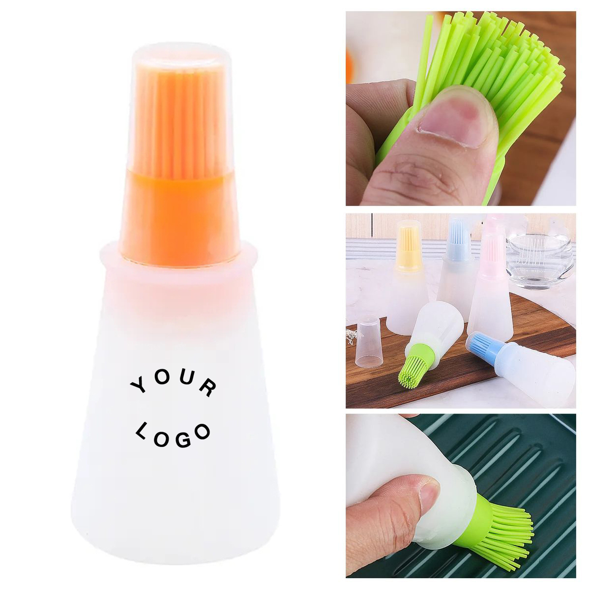 Refillable Silicone Brush for Glazing and Sauces 5