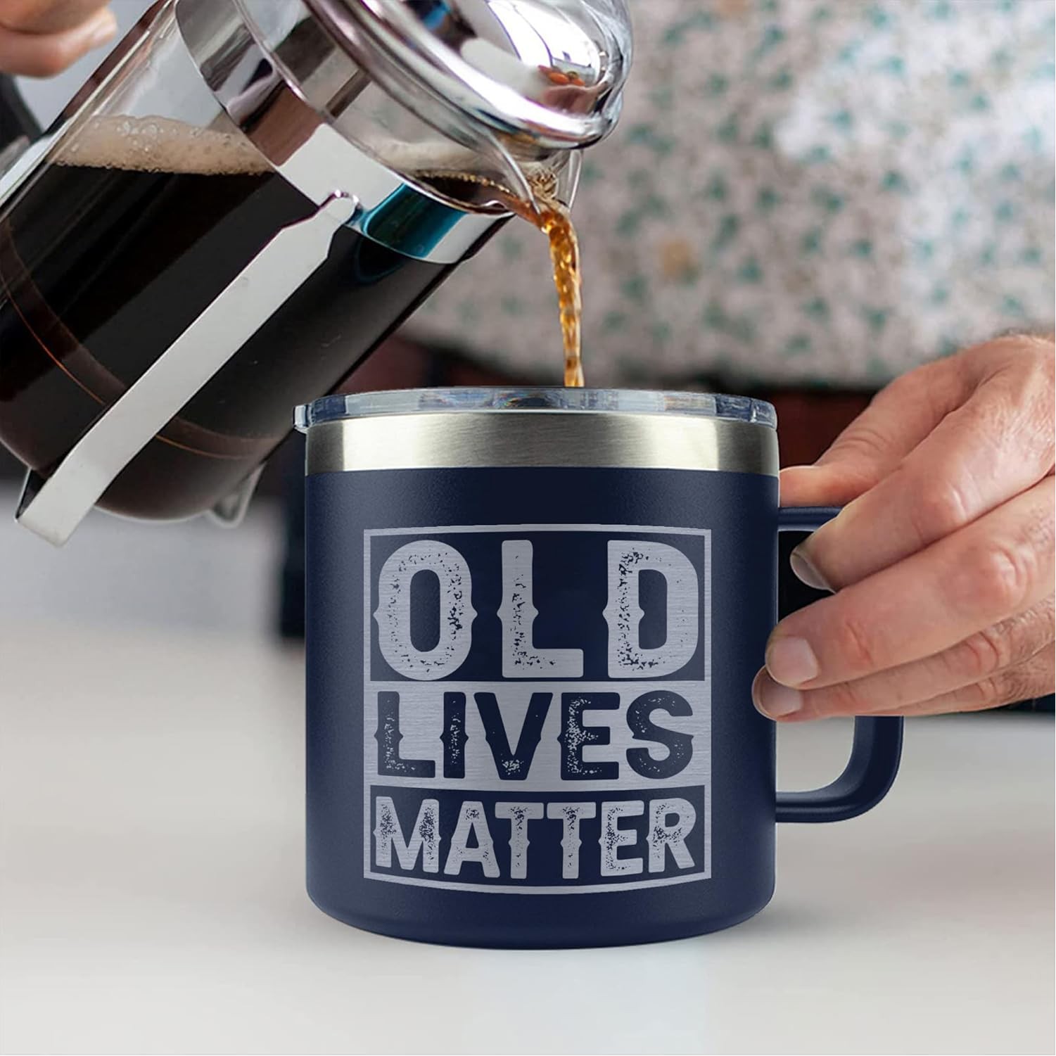Coffee Mugs 14oz Stainless Steel Tumbler With Lid 3