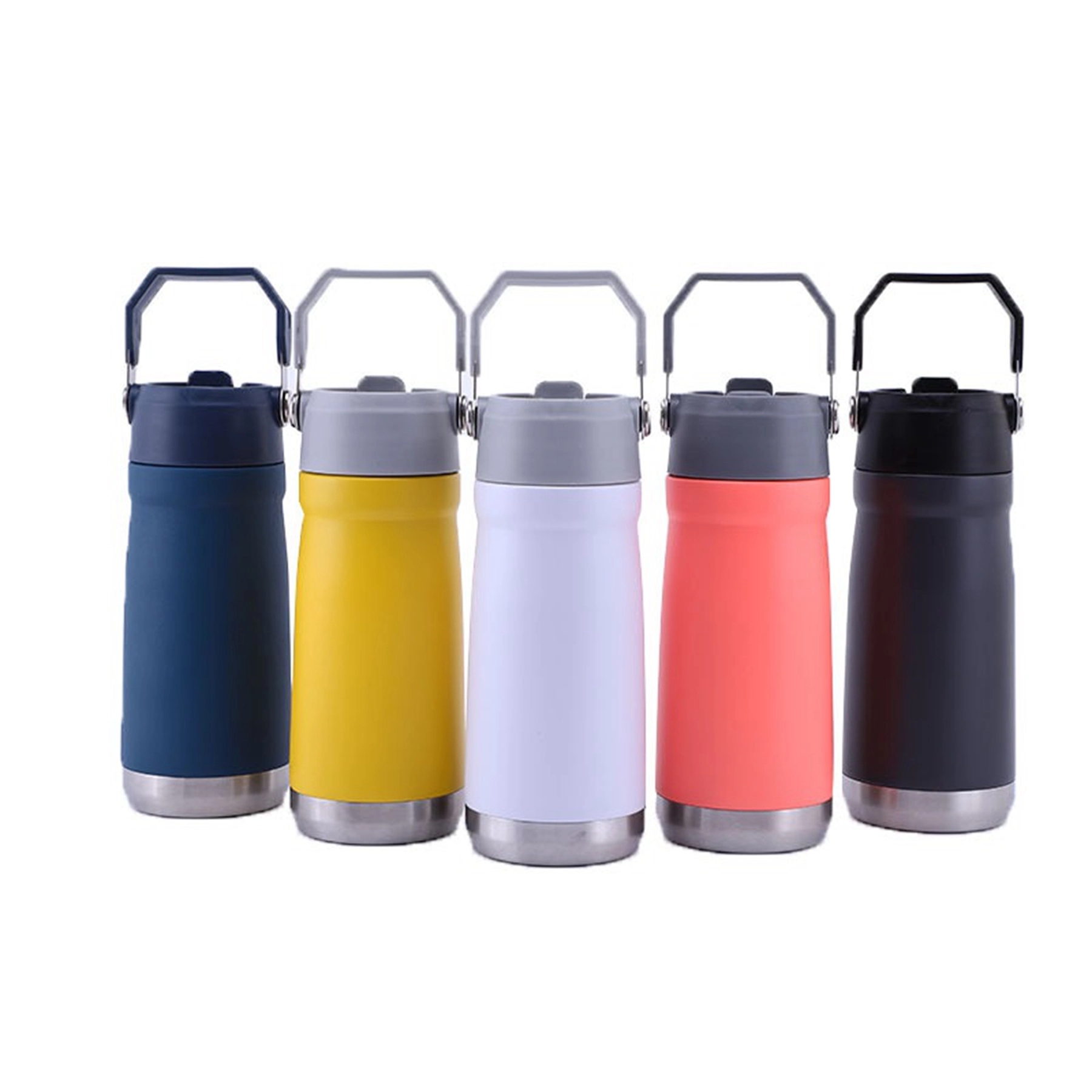 18 Oz. Double Wall Stainless Steel Flip Straw Water Bottle 6