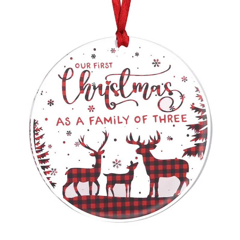 4" Custom Acrylic UV Printed Ornaments 6