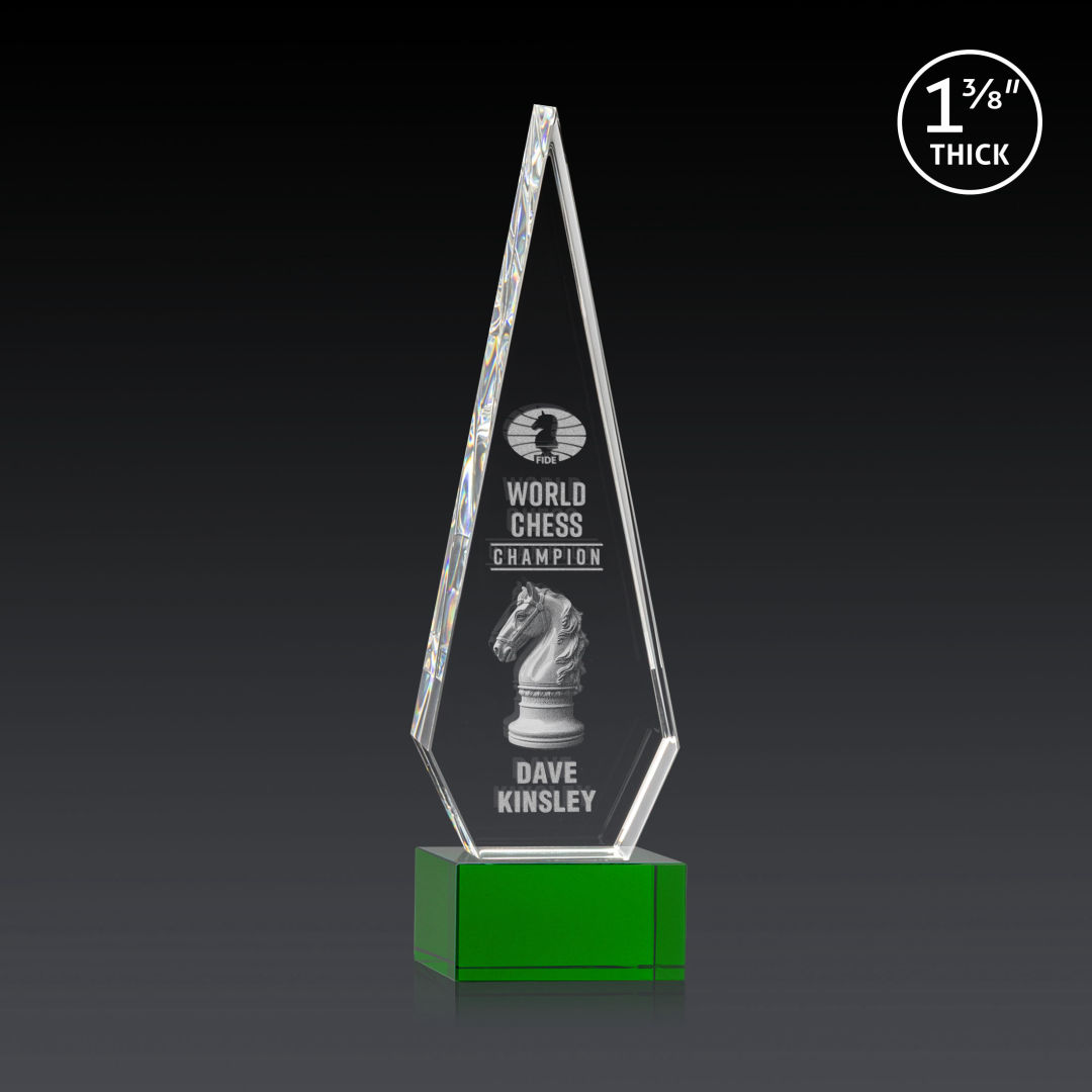 Springfield 3D Award on Hancock Base - Green 8