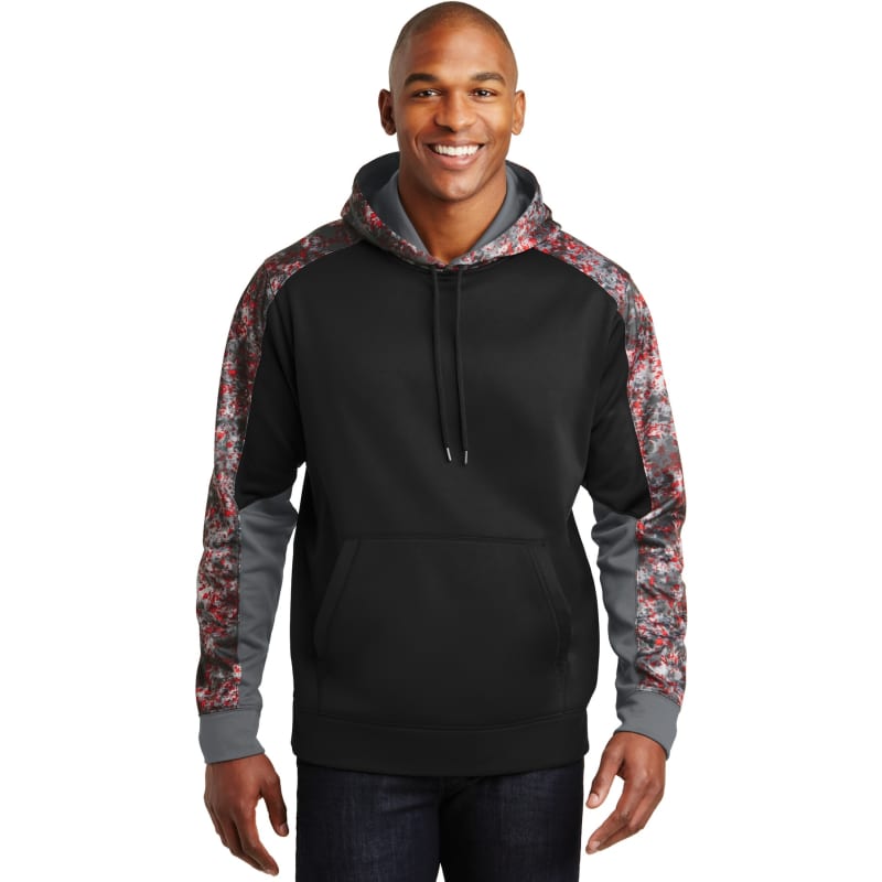 Sport-Tek Sport-Wick Mineral Freeze Fleece Colorblock Hooded Pullover., custom hoodie or sweatshirt with logo imprint 23