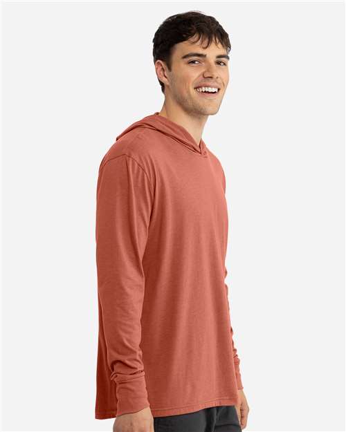 Unisex CVC Hoodie Long Sleeve T-Shirt - 6221 7