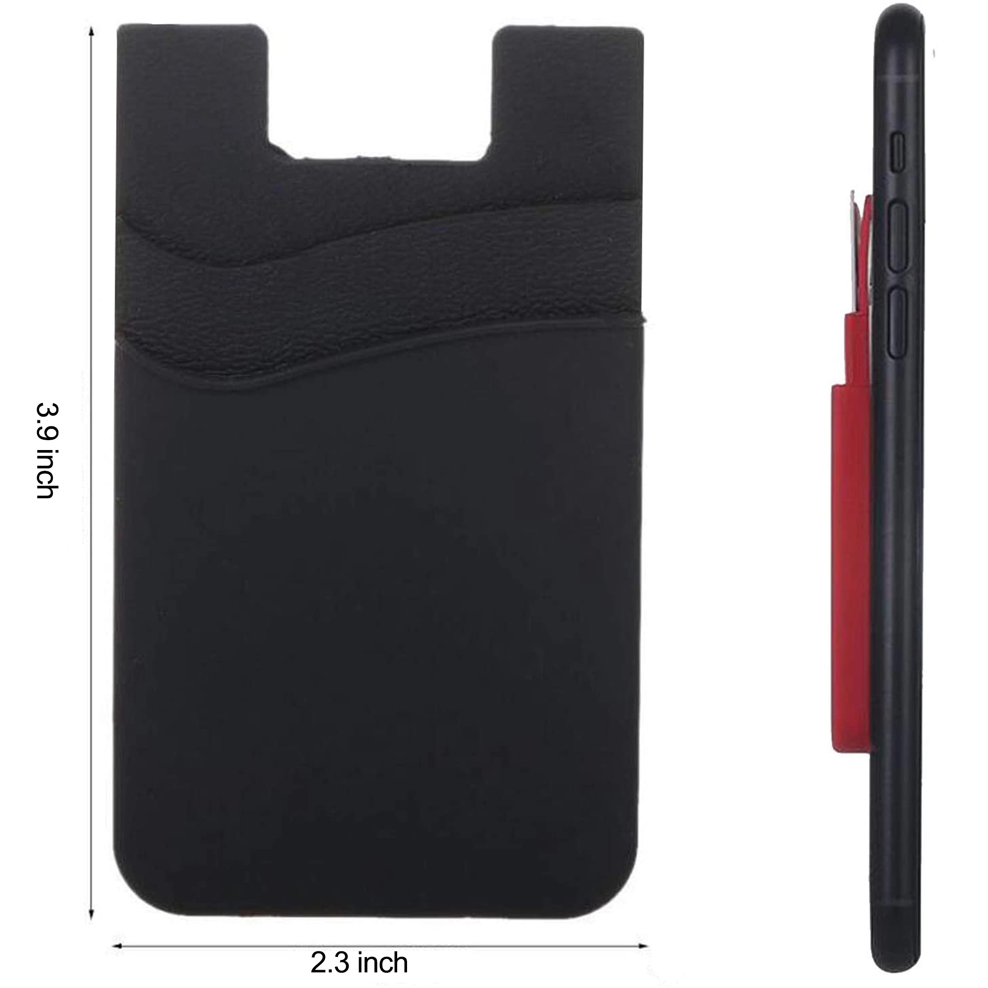 Silicone Credit Card Holder Sticker Phone Wallet 3