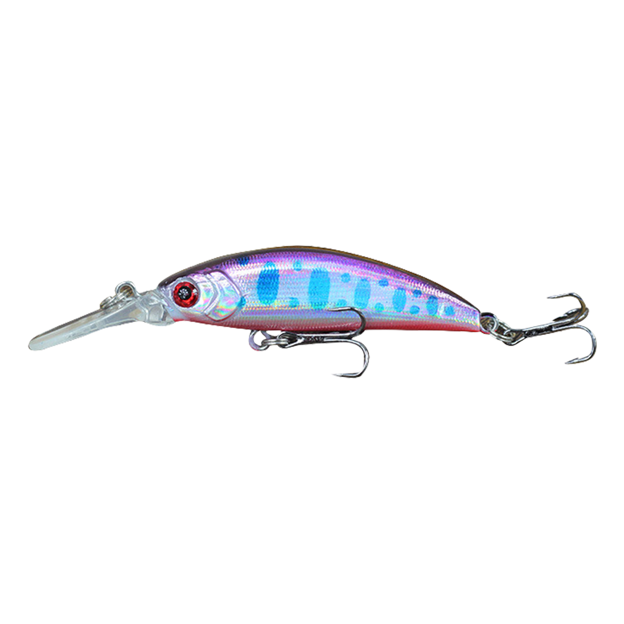 70mm 6g Diving Minnow Hard Lure with Long Lip for Long Casting Bass Pike Fishing 9