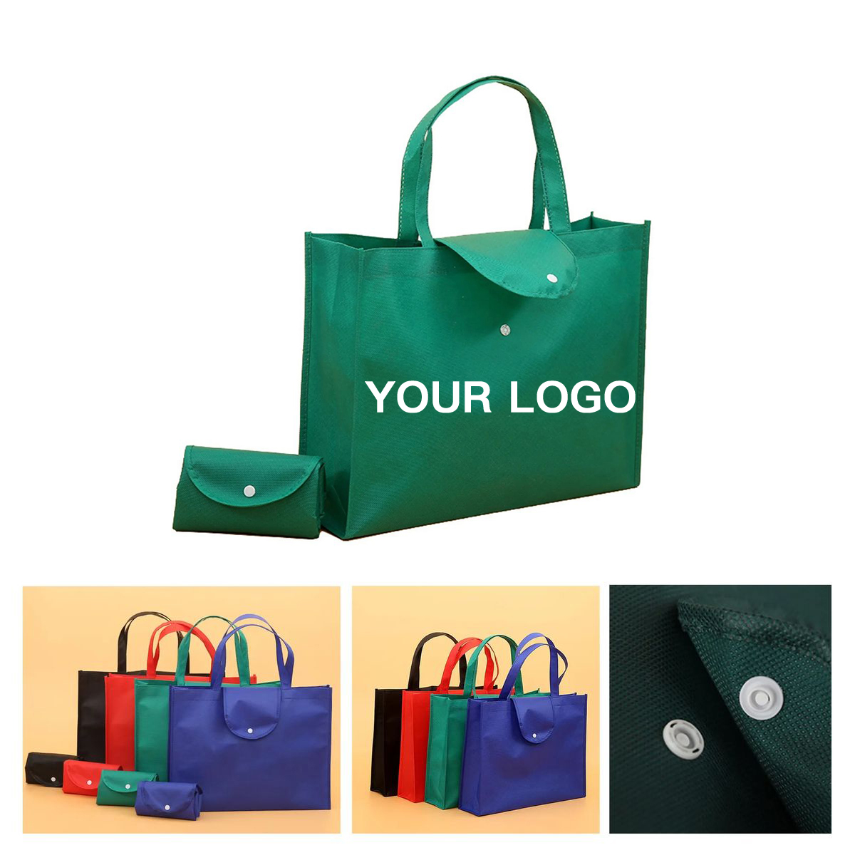 Foldable Non Woven Shopping Tote Bag 1
