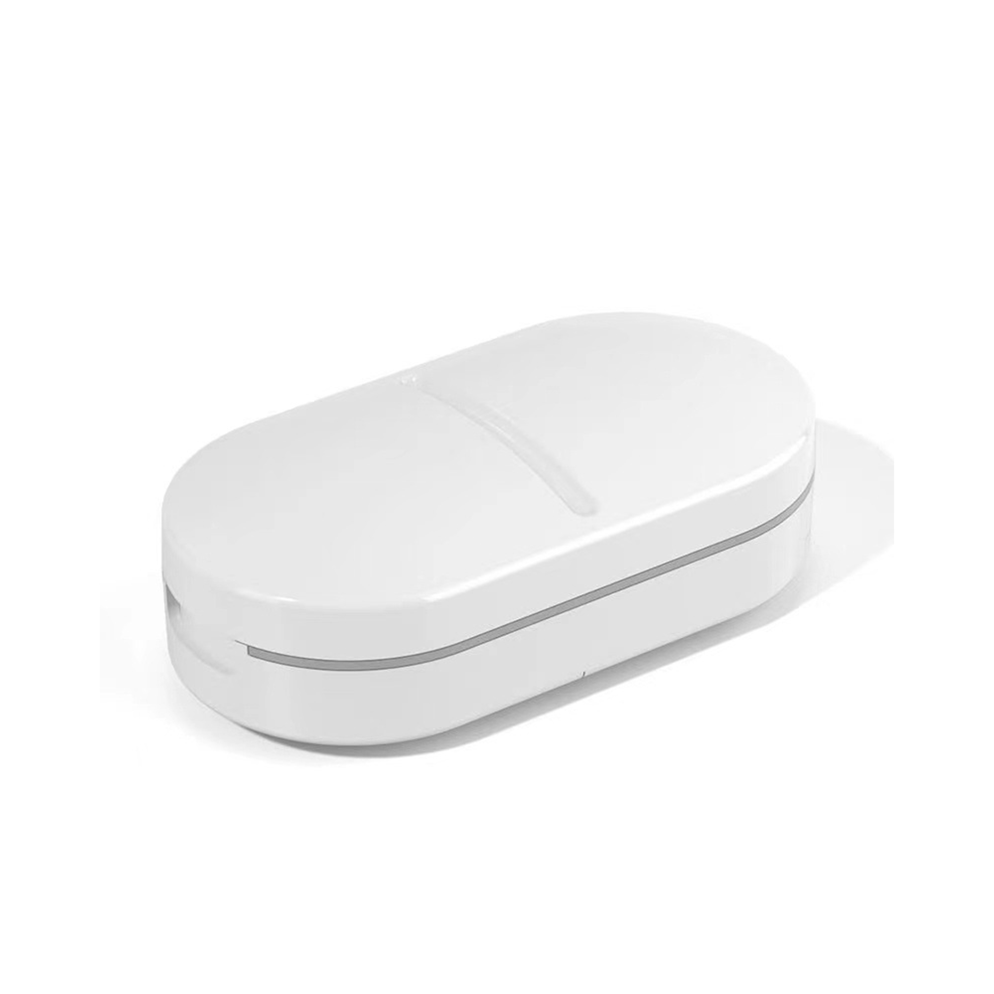 Compact Pill Split Device With Safe Blade And Storage 3.4" x 1.8" x 1" 2