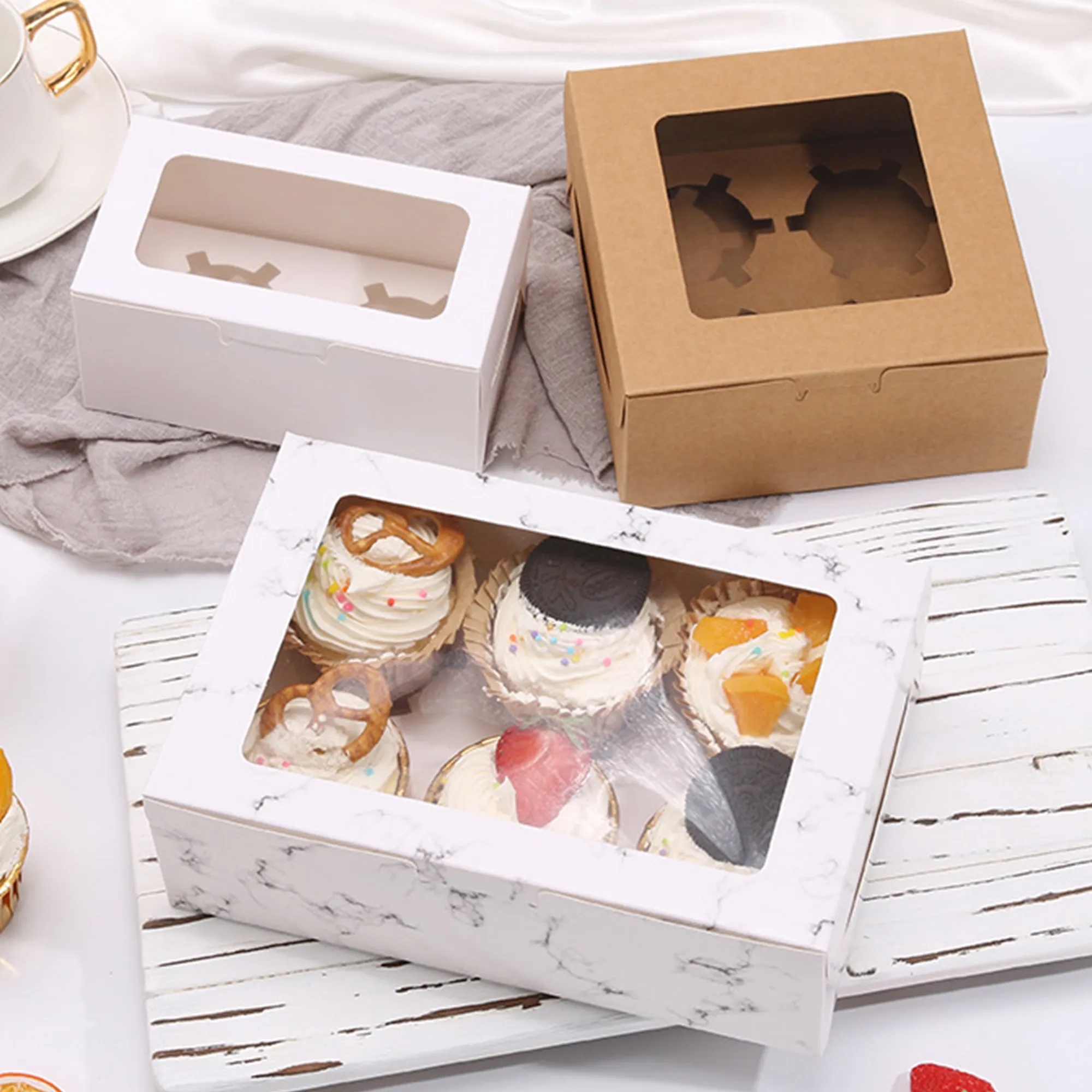 Cupcake Box With Clear Window 8