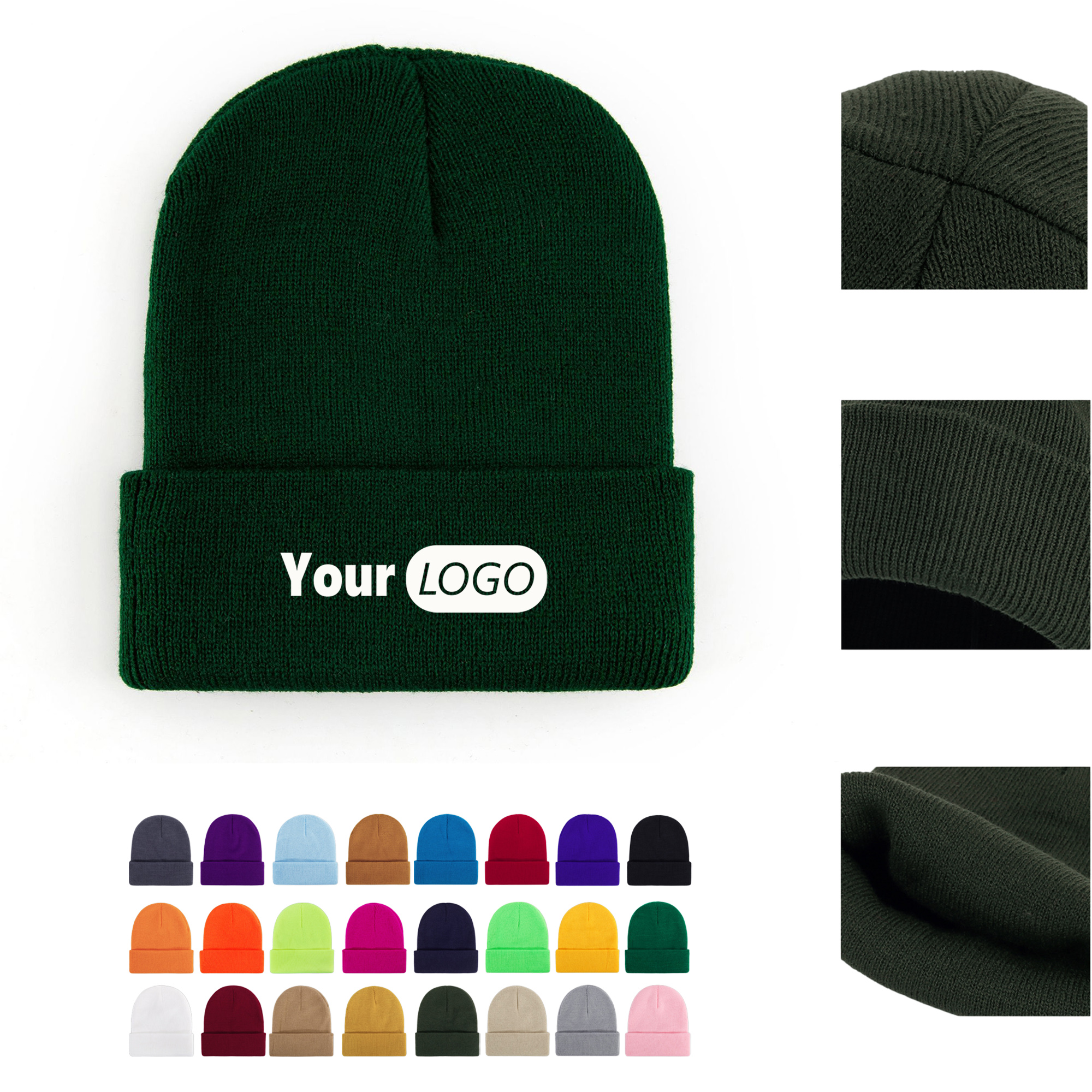 Unisex Cozy Knitted Beanie for Fall and Winter 2