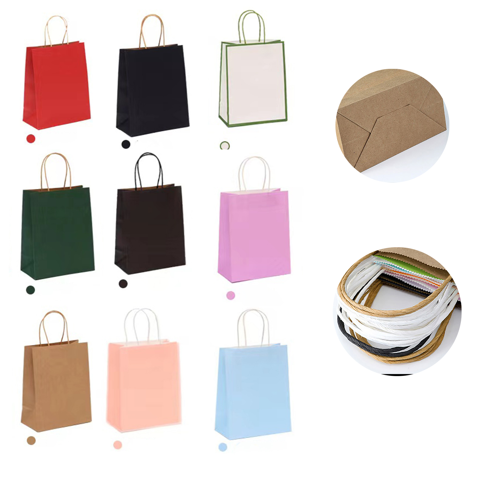 Colorful Paper Bags with Handles 6