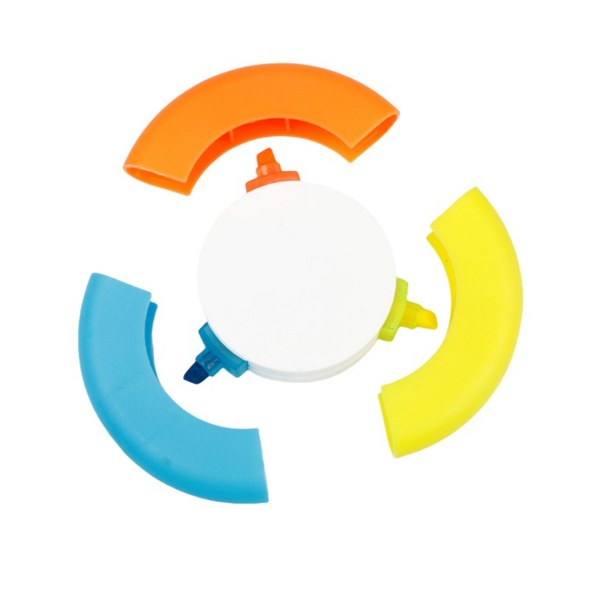 Three Color Round Shaped Highlighters 2