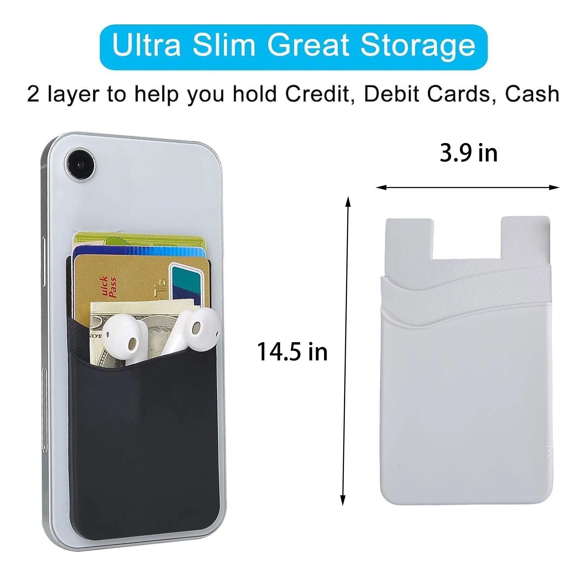Phone Stick on Double Wallet 5