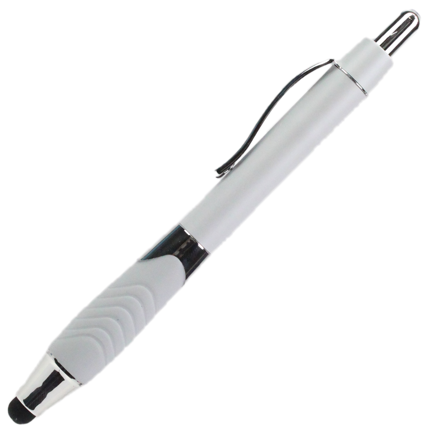 Recycled Rubberized Metallic Pen with Stylus Tip 9