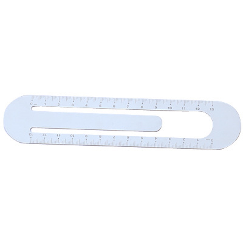Metal Straight Bookmark Ruler 2