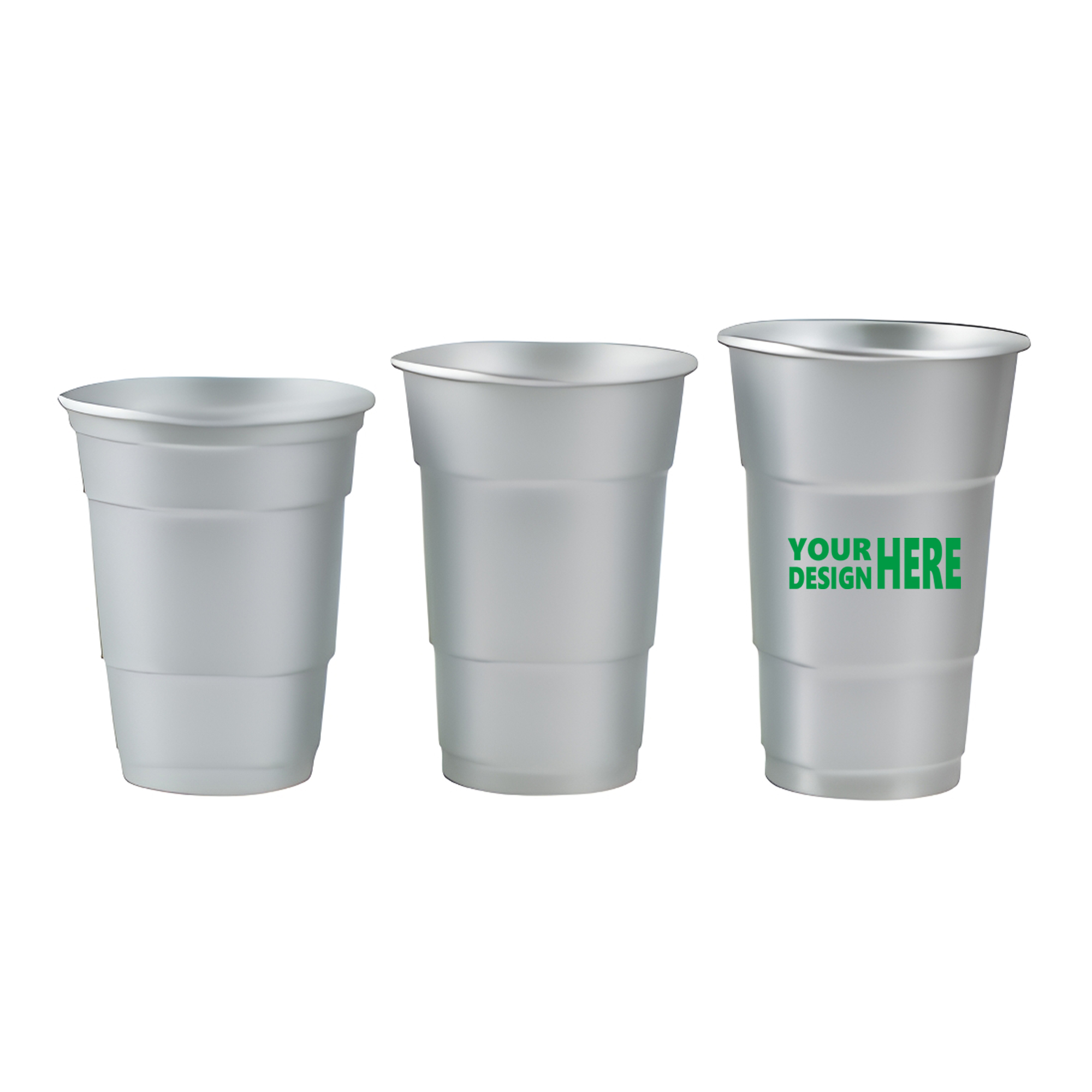 MOQ 100 Eco-Friendly Aluminum Disposable Cups for Summer Parties 1