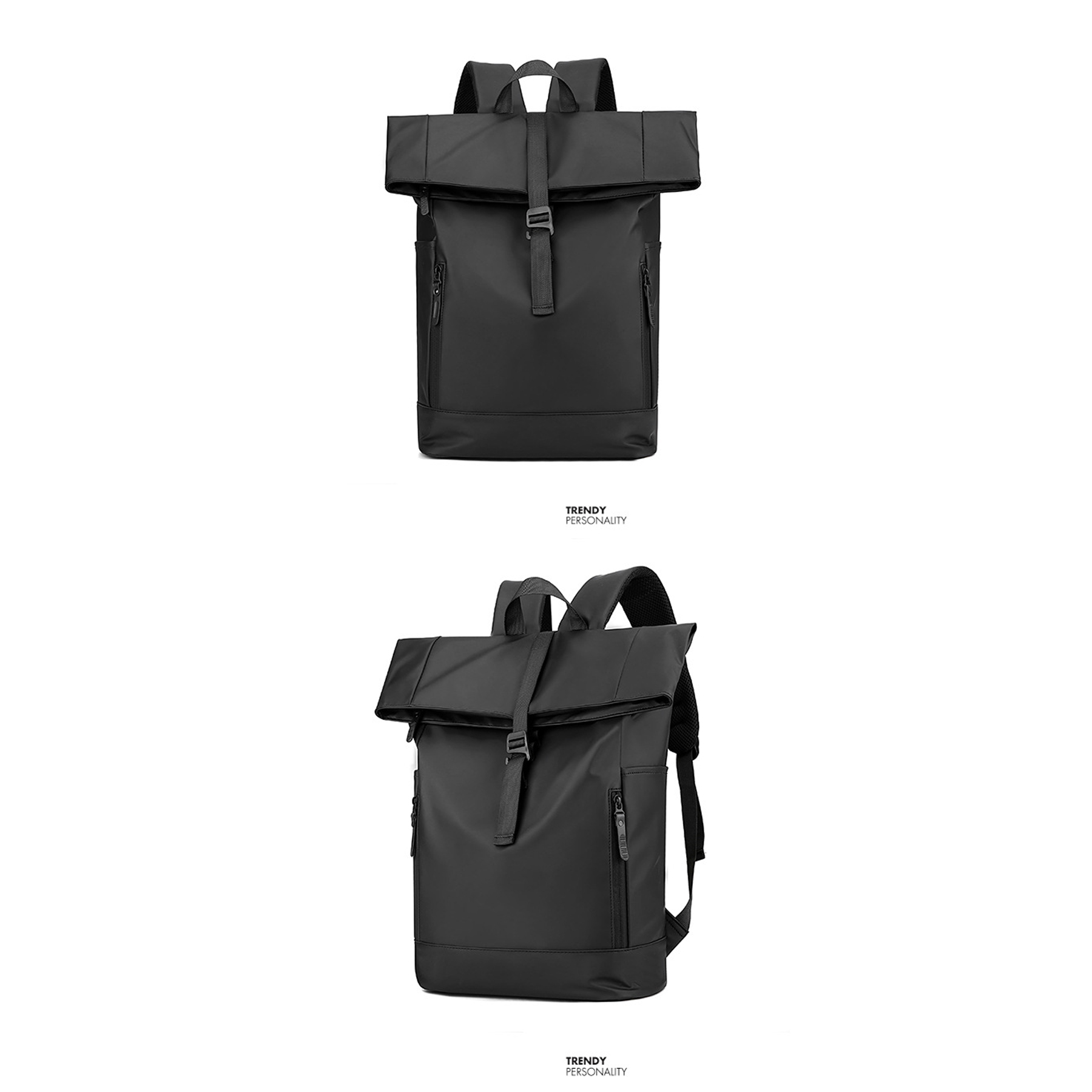 15.6" Roll Top Laptop Backpack 5
