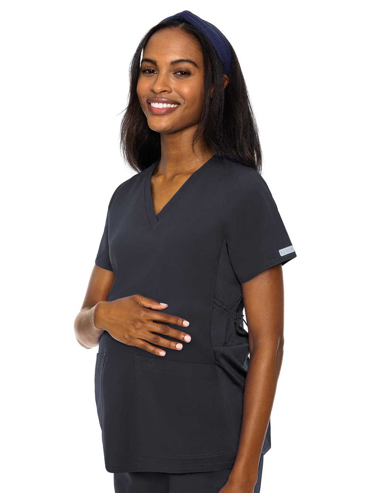 Med Couture - Activate - Women's 2-Pocket Maternity V-Neck Top
