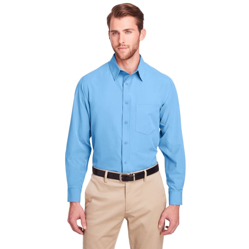 UltraClub Men's Bradley Performance Woven Shirt 9