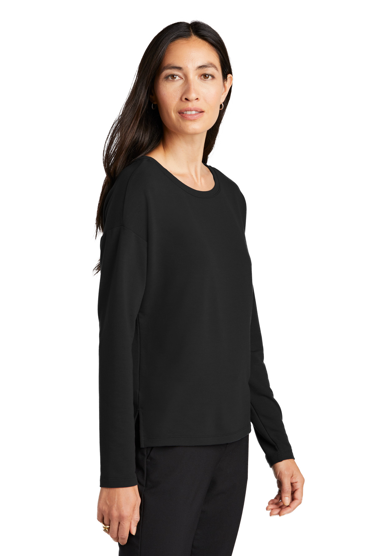 Mercer+Mettle Women's Stretch Drop Shoulder Pullover MM3013 4
