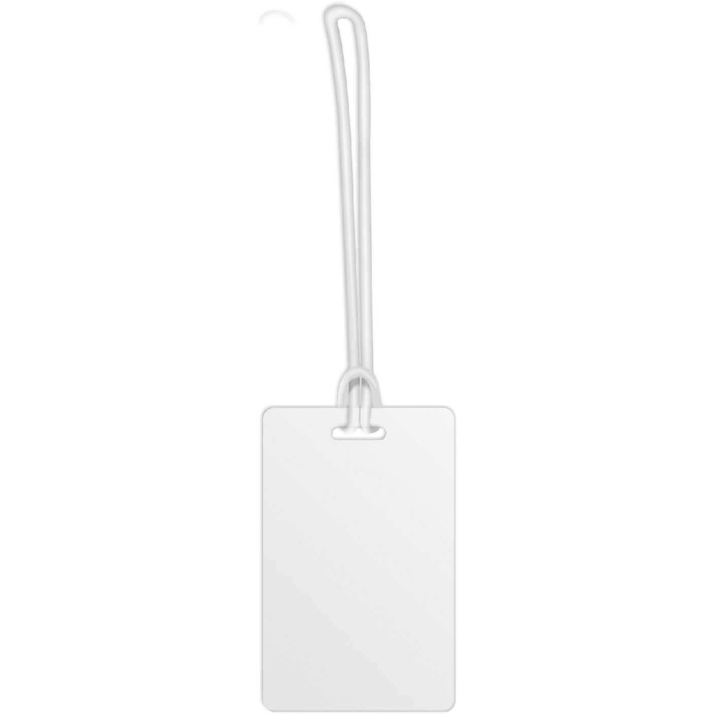 Luggage Tags .020 White Plastic (2.13"x3.38") in Full Colour with 6" Loop 2