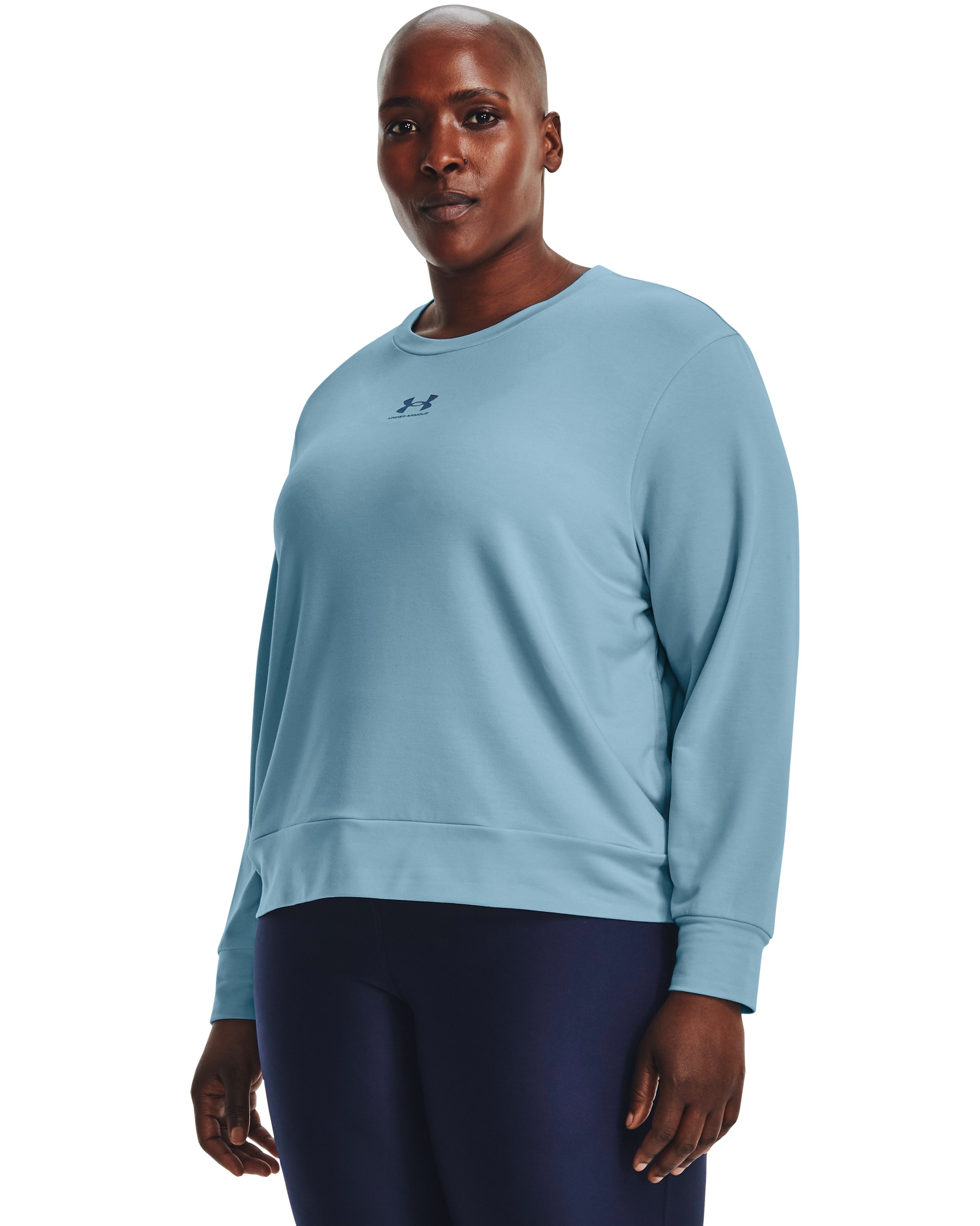 Women's UA Rival Terry Crew, custom hoodie or sweatshirt with logo imprint 4