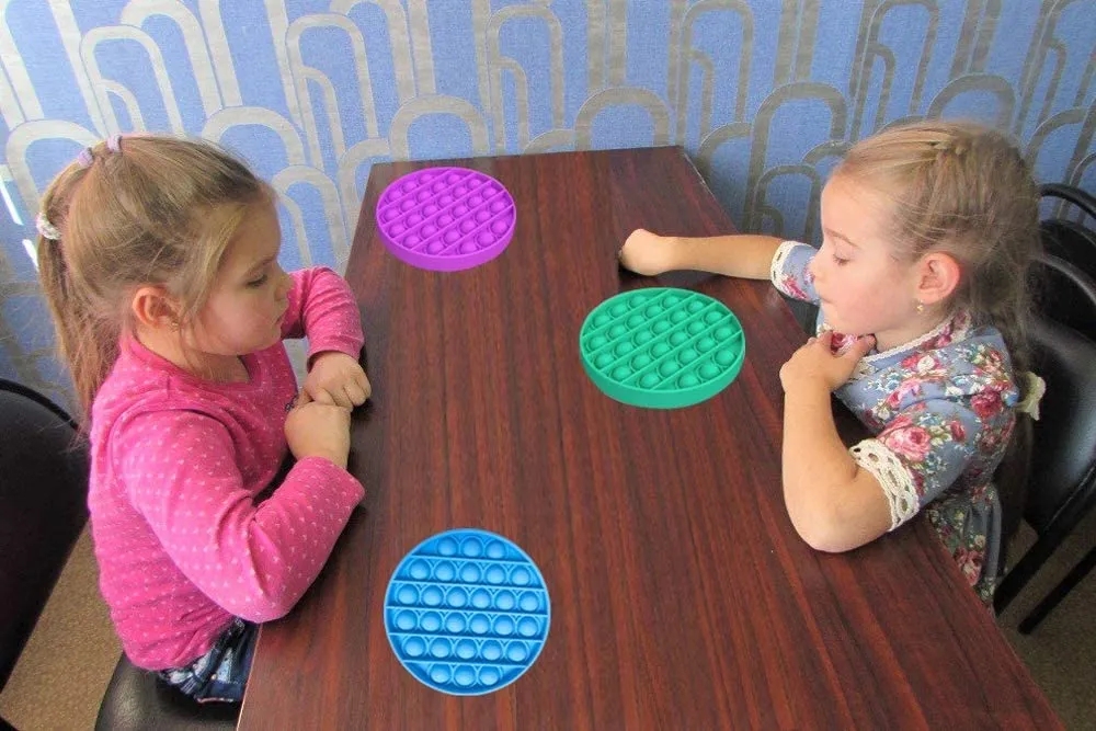 7.87"*7.87"Push Bubble Pop Fidget Sensory Antistress Kid Toy 4