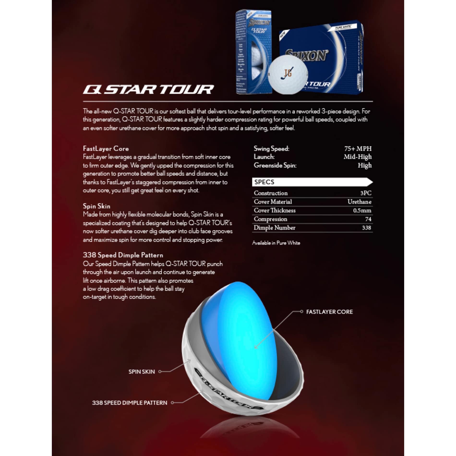 Srixon Q-STAR TOUR Golf Balls - 12 Pack 47