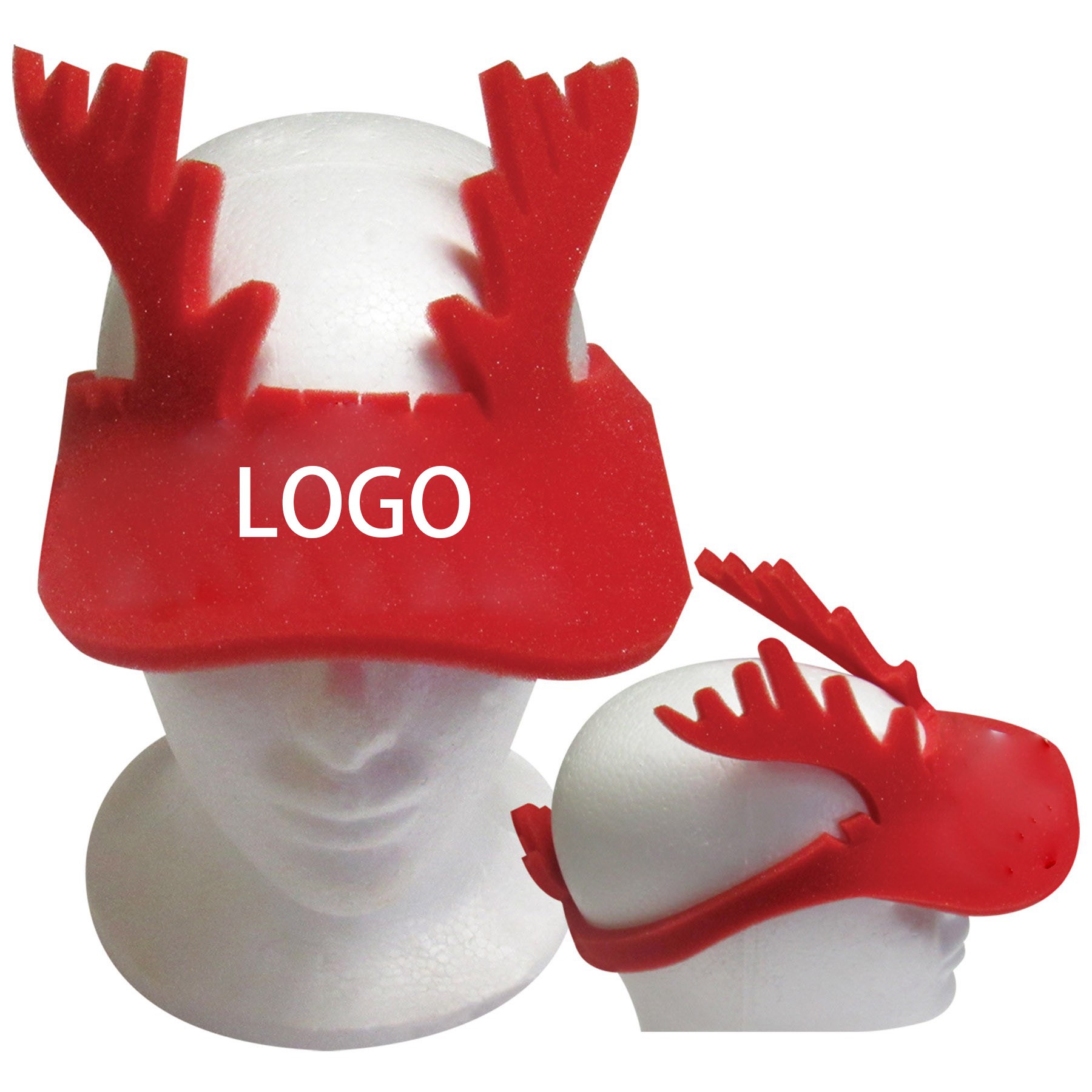 Moose Headband Foam Reindeer Visor For Christmas And Party 1