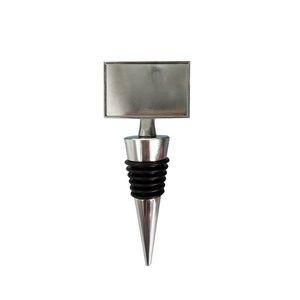 Non Toxic Modern Rectangle Medal Wine Bottle Stopper 4