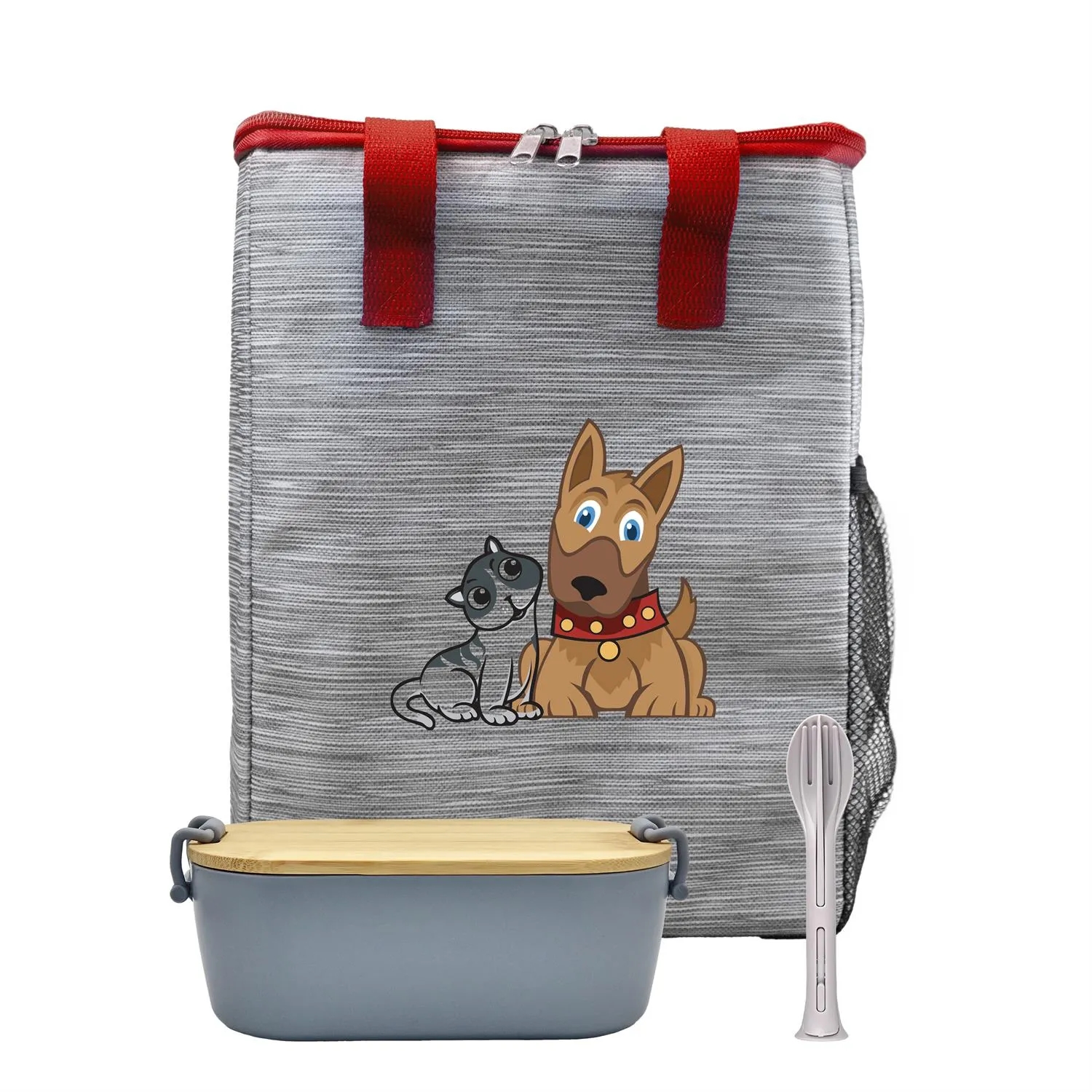Bamboo & Utensil Lunch Tote 3