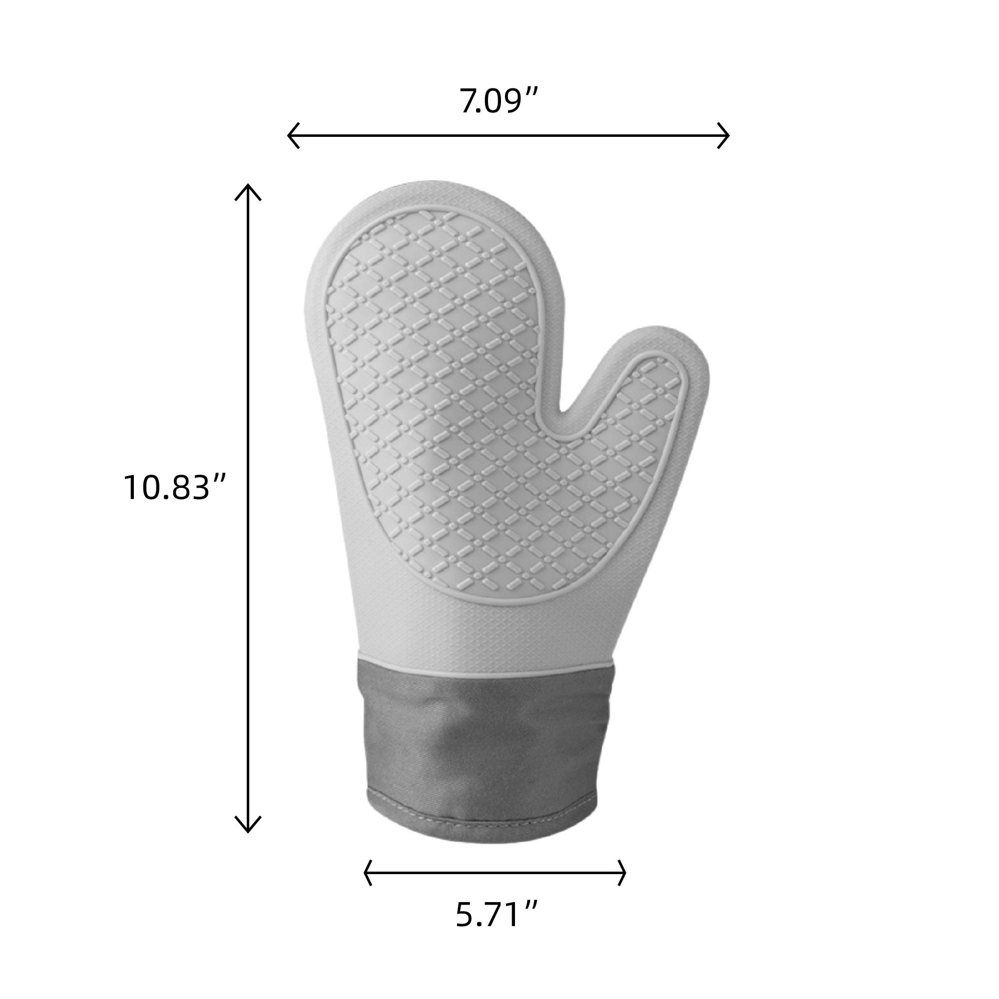 MOQ 10 pcs Heat-Resistant Baking Gloves 1pc 3
