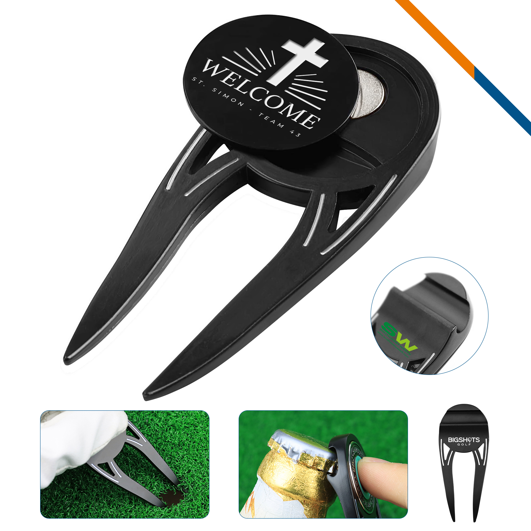 Klao 3in1 Golf Divot Tool 3