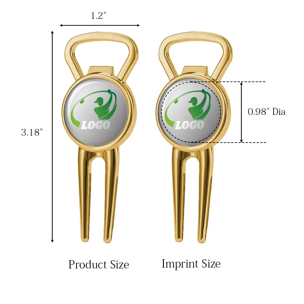 Beer Bottle Opener Metal Divot Tool 13