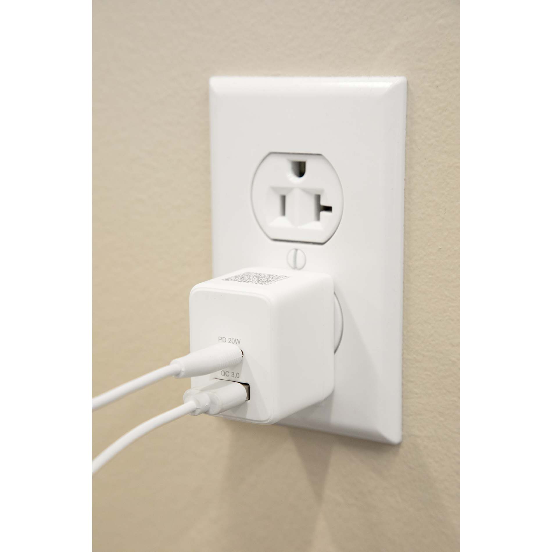 ETL Listed 20W Dual USB-A and C Wall Charger 48