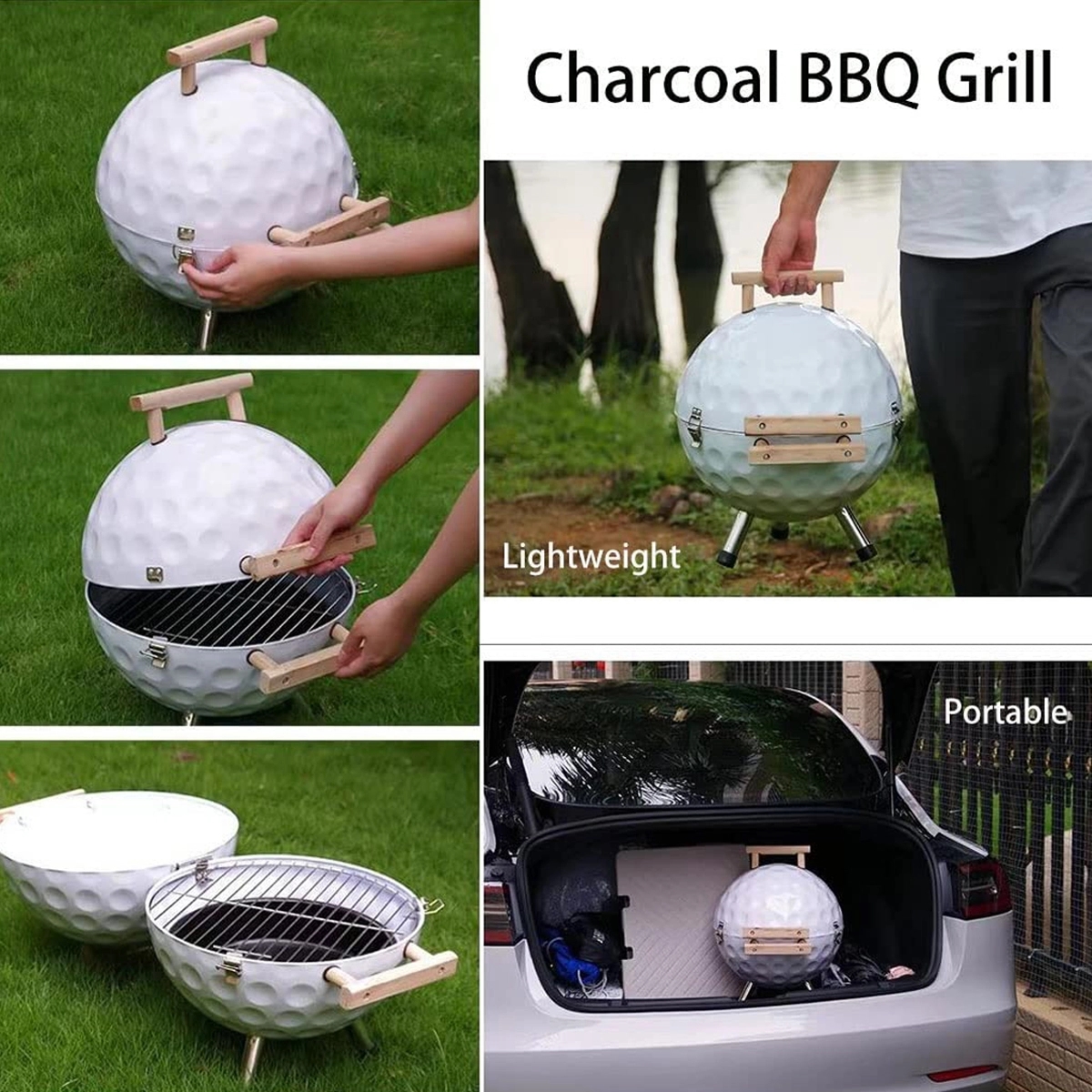 Portable Golf Shape Bbq Grill 6