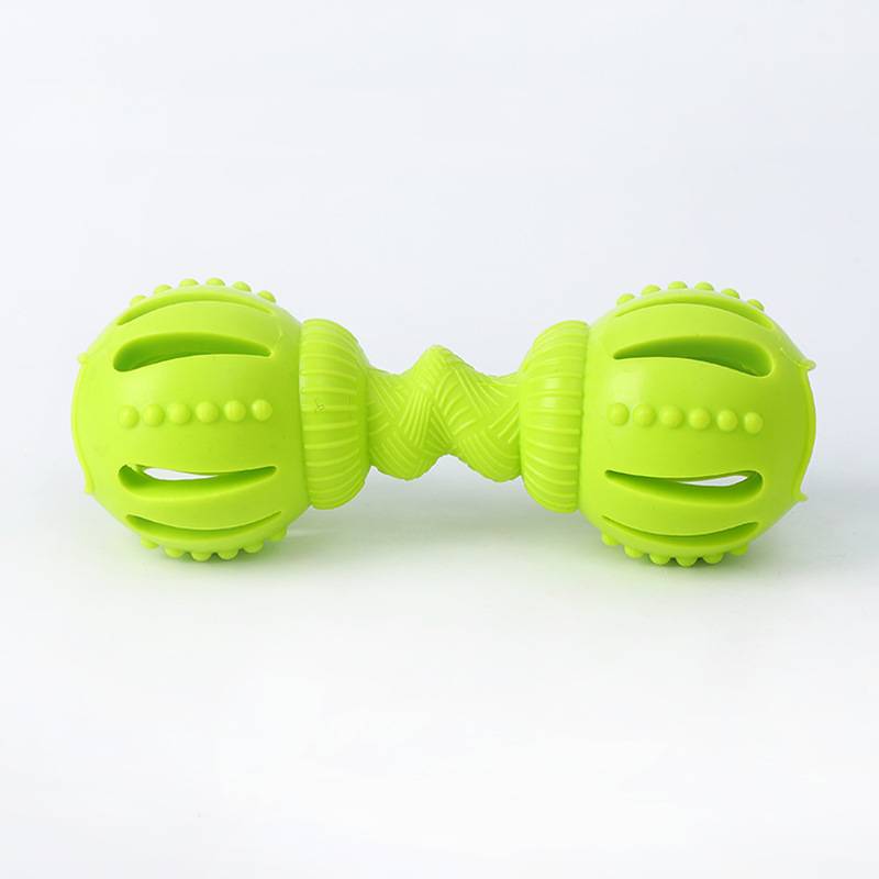 Pet toy dumbbell feeder 2