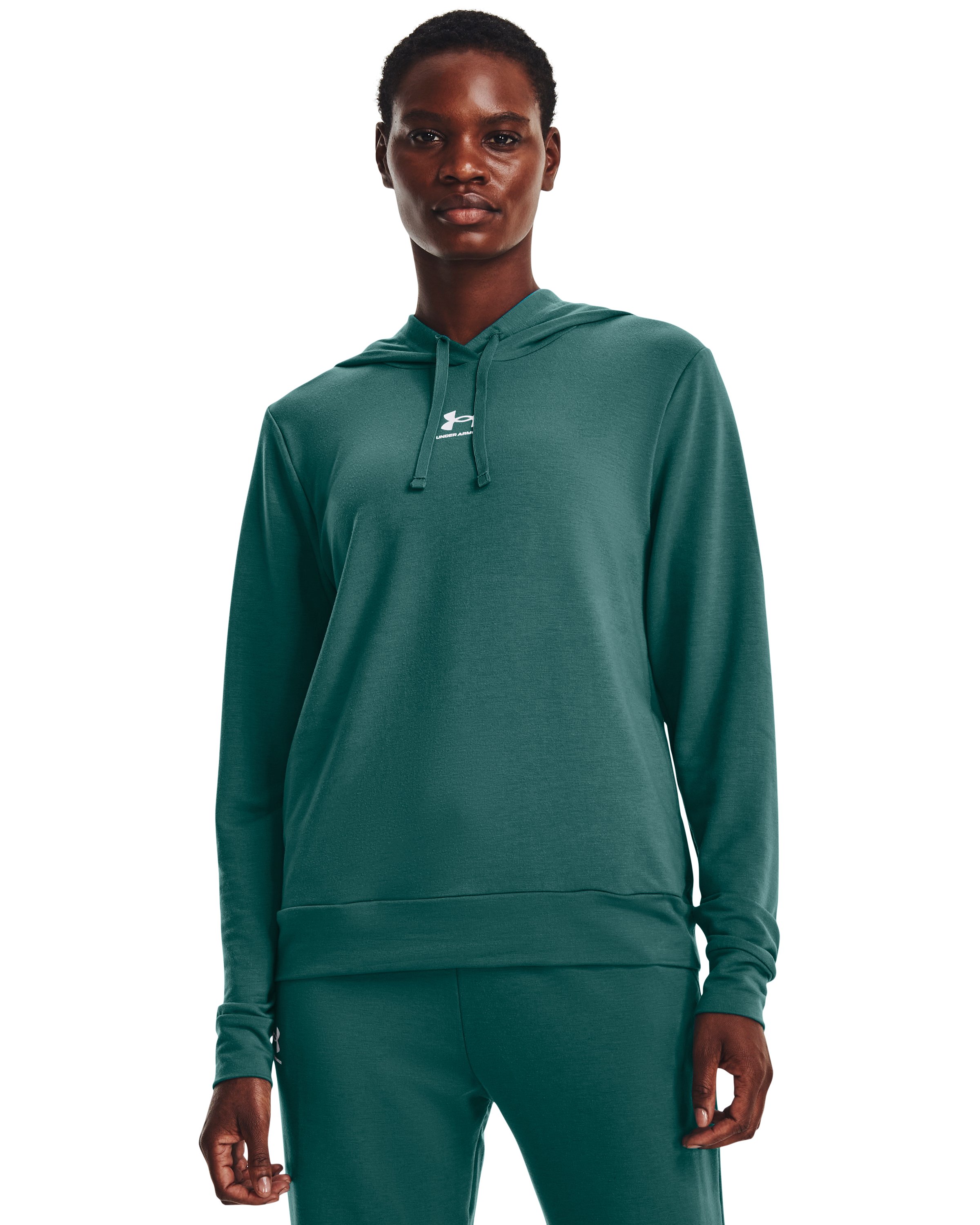 UA Rival Terry Women's Hoodie, custom hoodie or sweatshirt with logo imprint 8