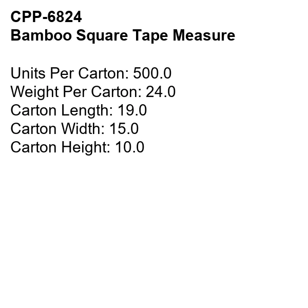 BAMBOO SQUARE TAPE MEASURE 8