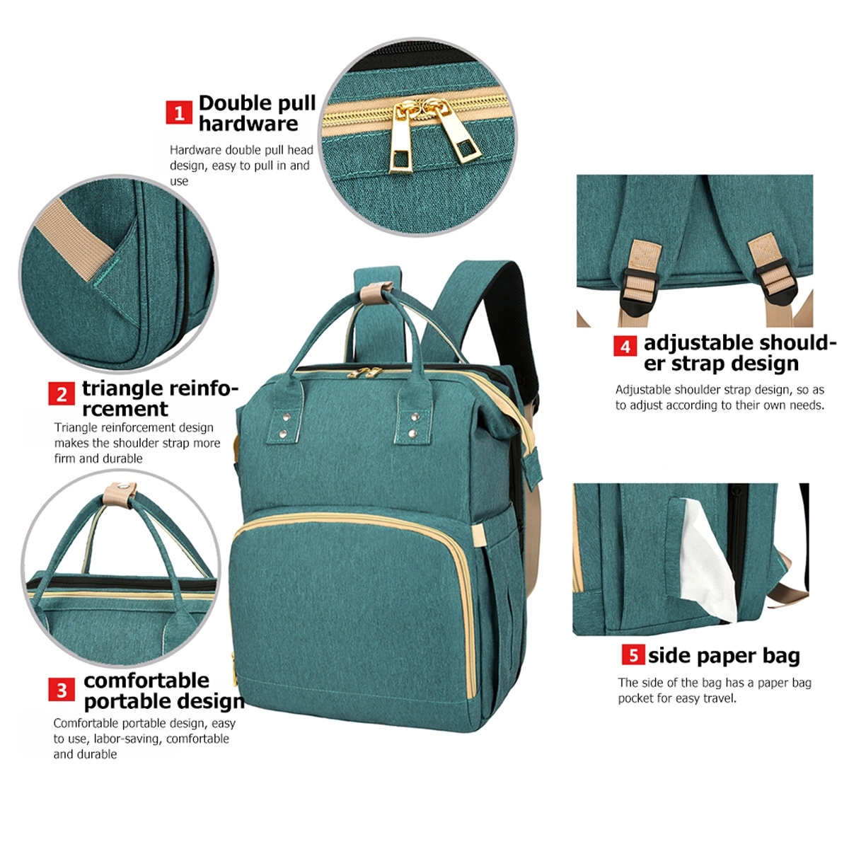 Backpack Diaper Bag 5
