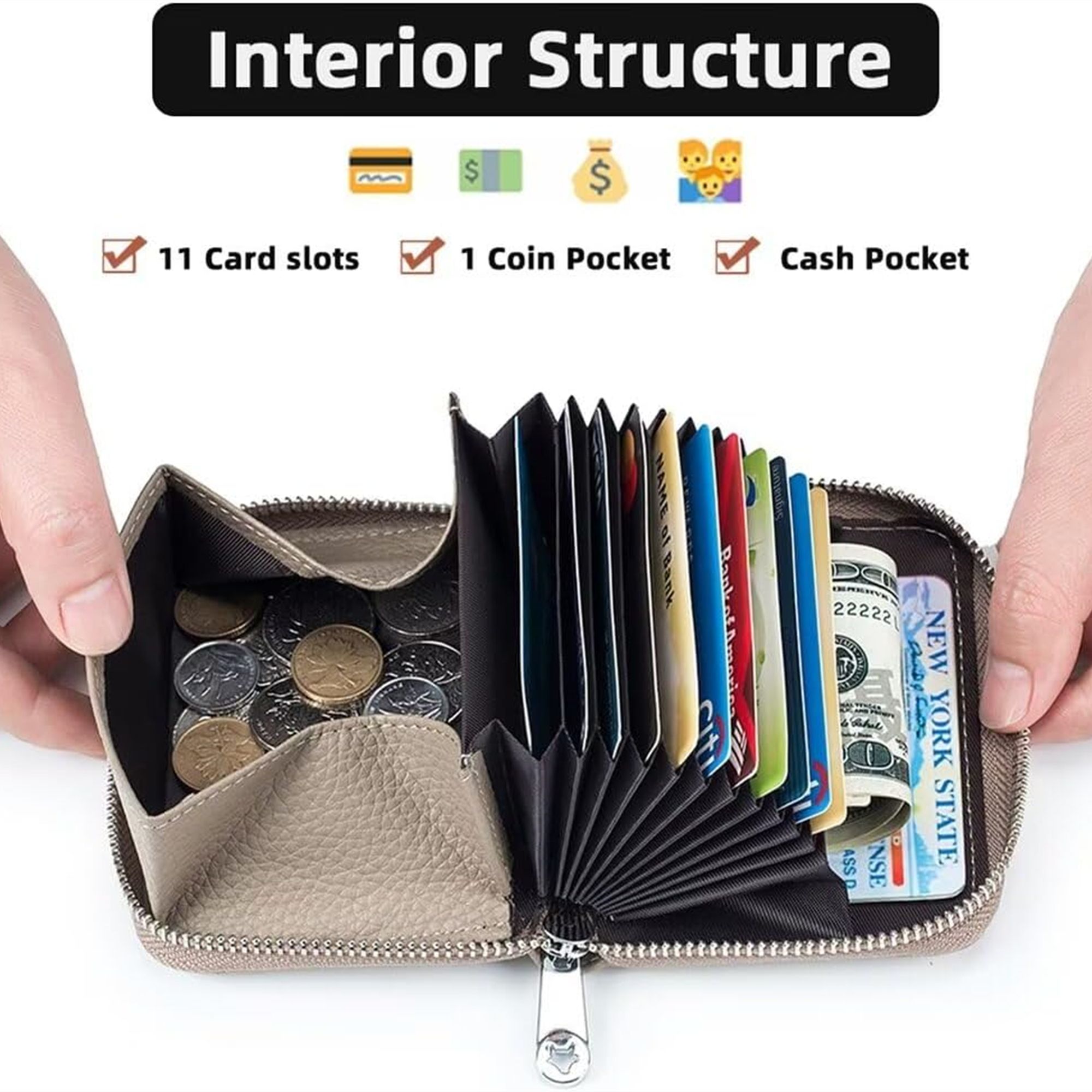 RFID Zipper Credit Card Holder 5